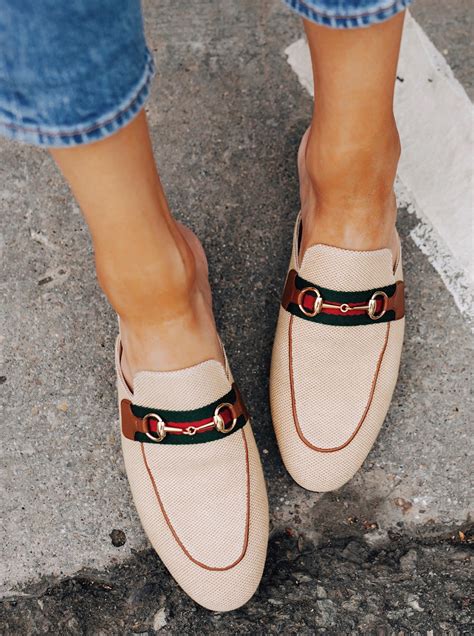 gucci princetown canvas mules|Gucci princetown mule loafer.